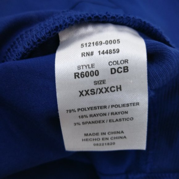Adar Scrub Top R6000-DCB Deep Cobalt - Picture 4 of 6